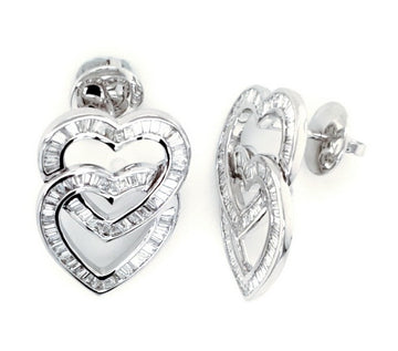 Valentines - Interwoven Heart Earrings