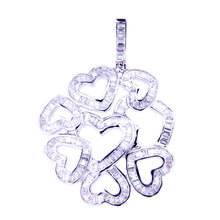 Valentines - Baguette Hearts Pendant