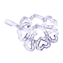 Valentines - Baguette Hearts Pendant