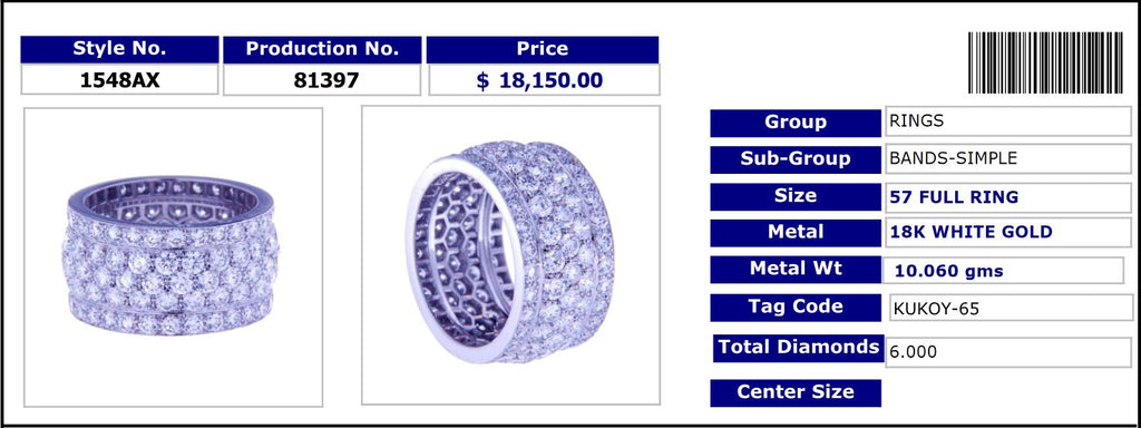 Extraordinaire Full Diamond Band Ring