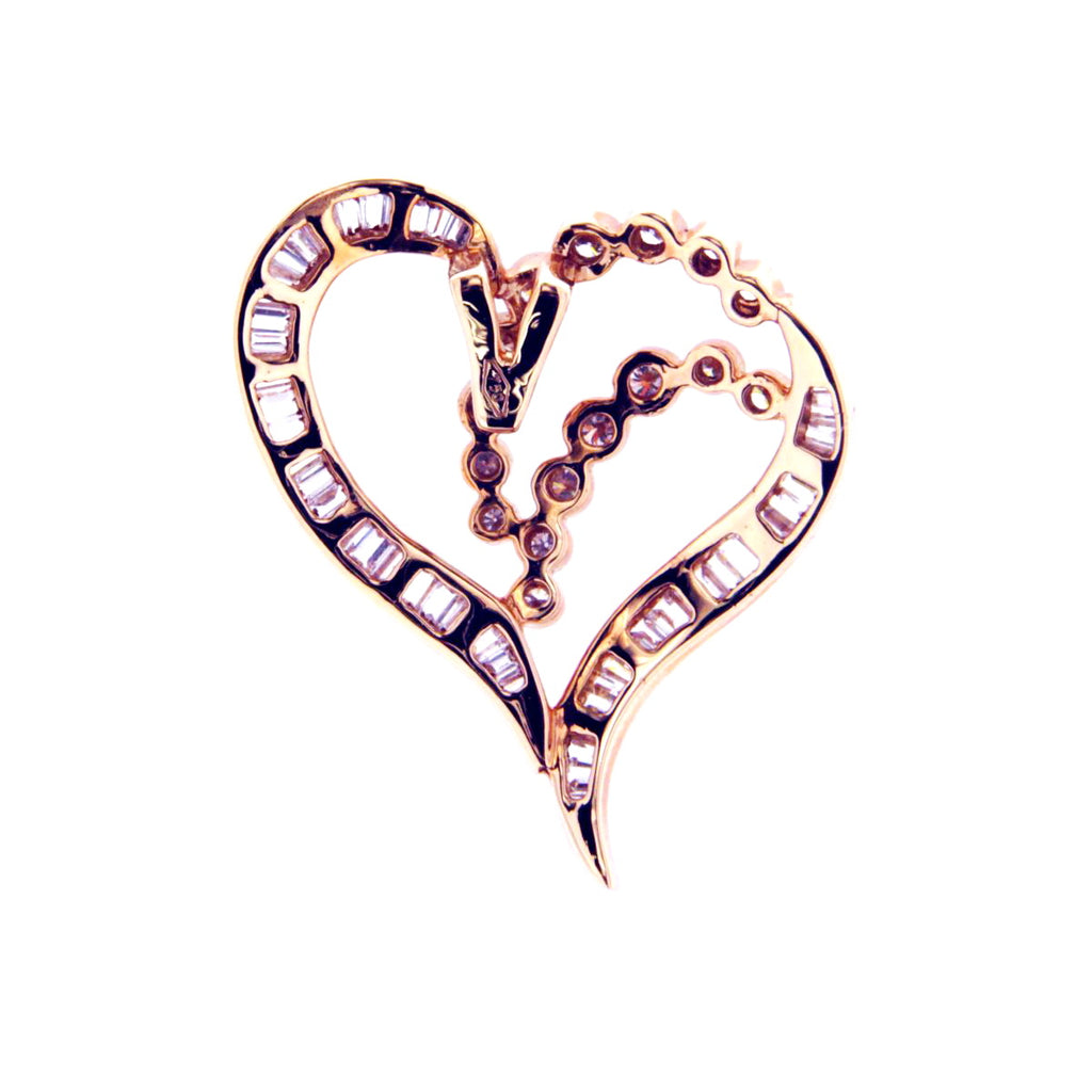 Valentines - Glittering Heart Pendant