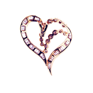 Valentines - Glittering Heart Pendant