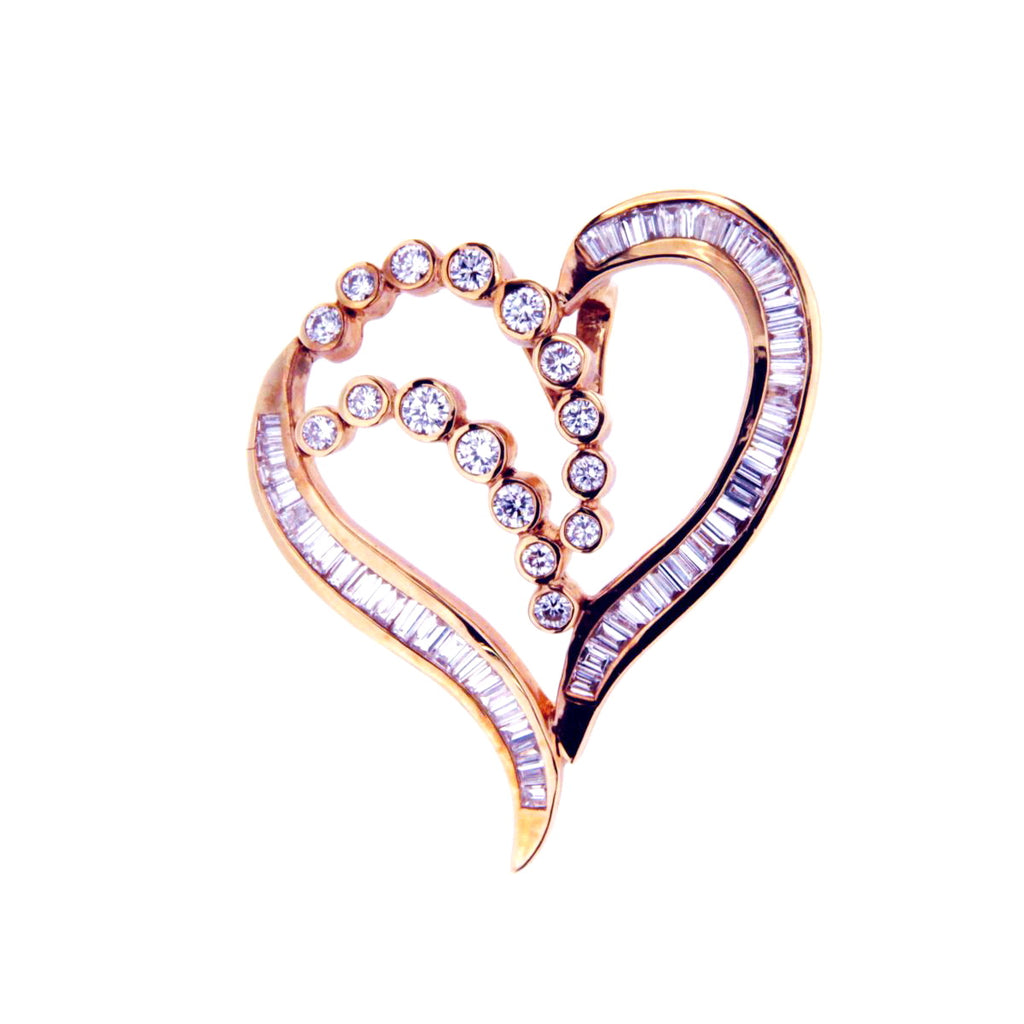 Valentines - Glittering Heart Pendant