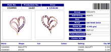 Valentines - Glittering Heart Pendant