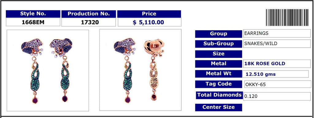 Frog Fantasy Earrings