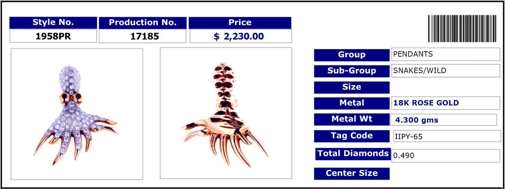 Octopus Pendant