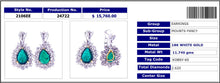 Exclusive Pear Emerald Diamond Earrings