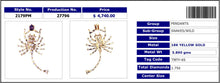 Wild Scorpion Fancy Yellow Diamond Pendant