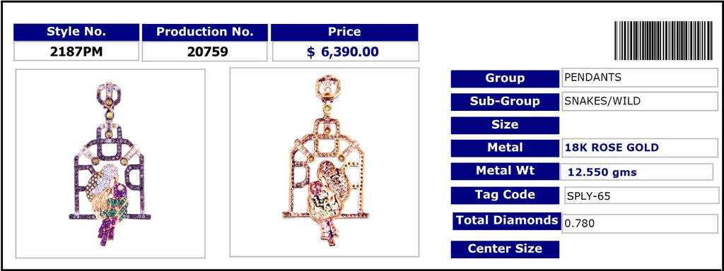 Bird Nest Fantasy Diamond Pendant