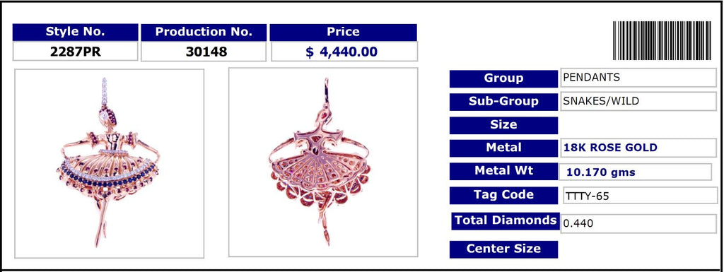 Dancing Doll Party Time Pendant