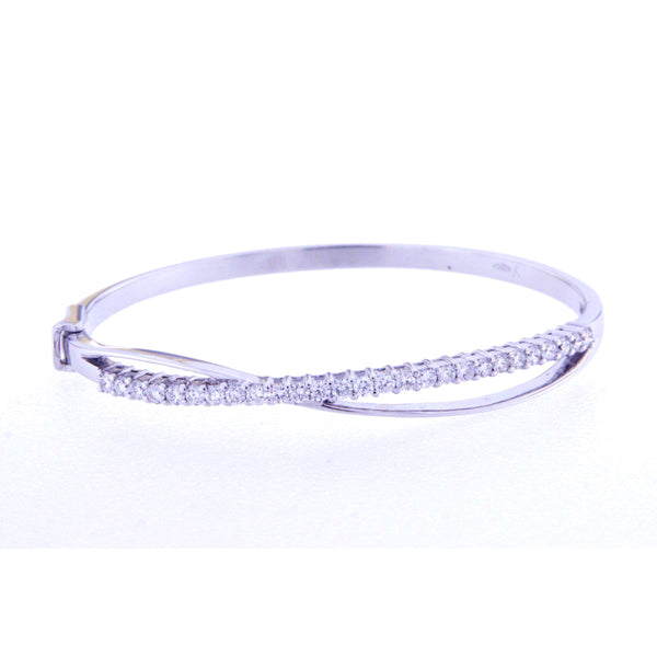 ITALIAN WHITE DIAMOND BANGLE