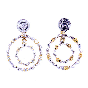 Blossoming Circle Earrings