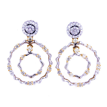 Blossoming Circle Earrings