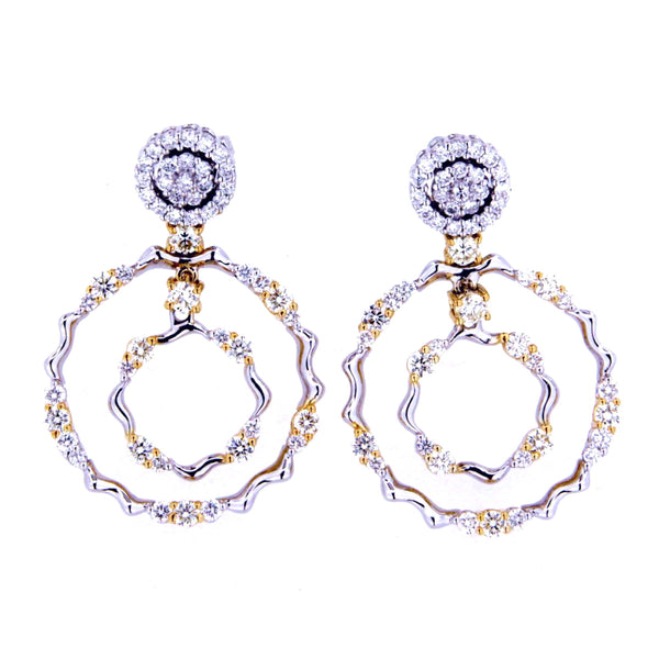 Blossoming Circle Earrings