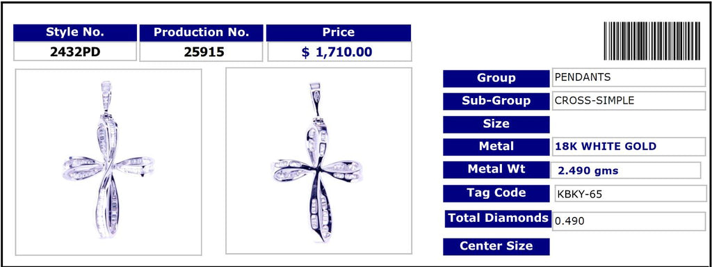 Floral Cross Pendant