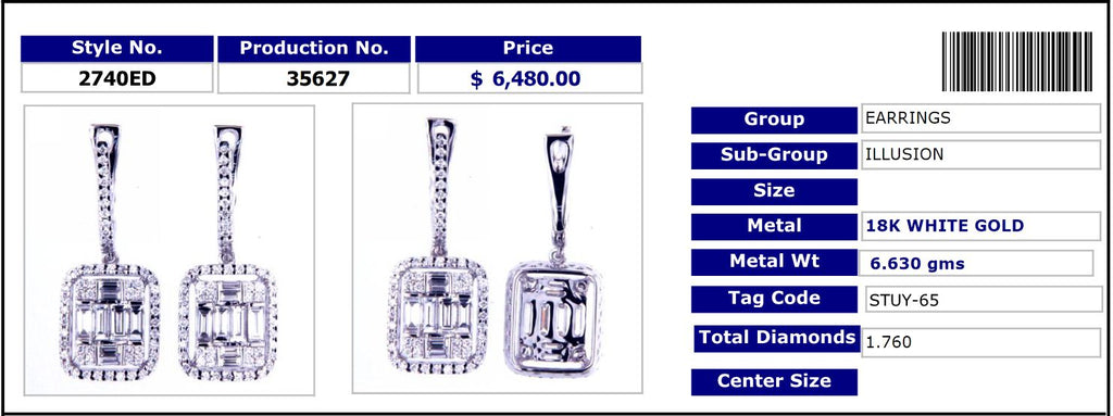 Large Classic Illusion Earrings