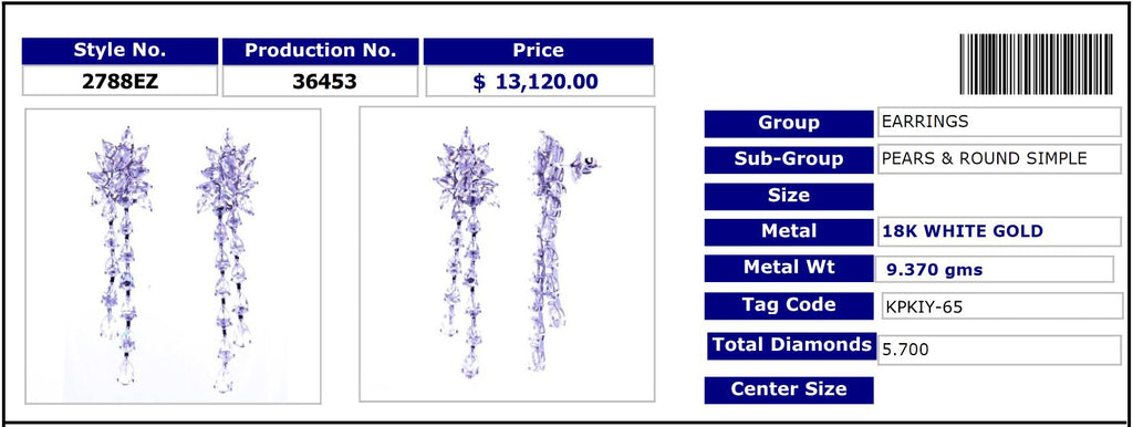 Sparkling Ultra Rose Cut Earrings