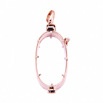 Oval Crystal Charm Locket