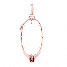 Oval Crystal Charm Locket