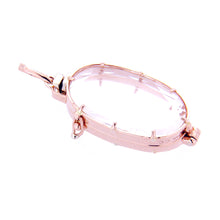 Oval Crystal Charm Locket