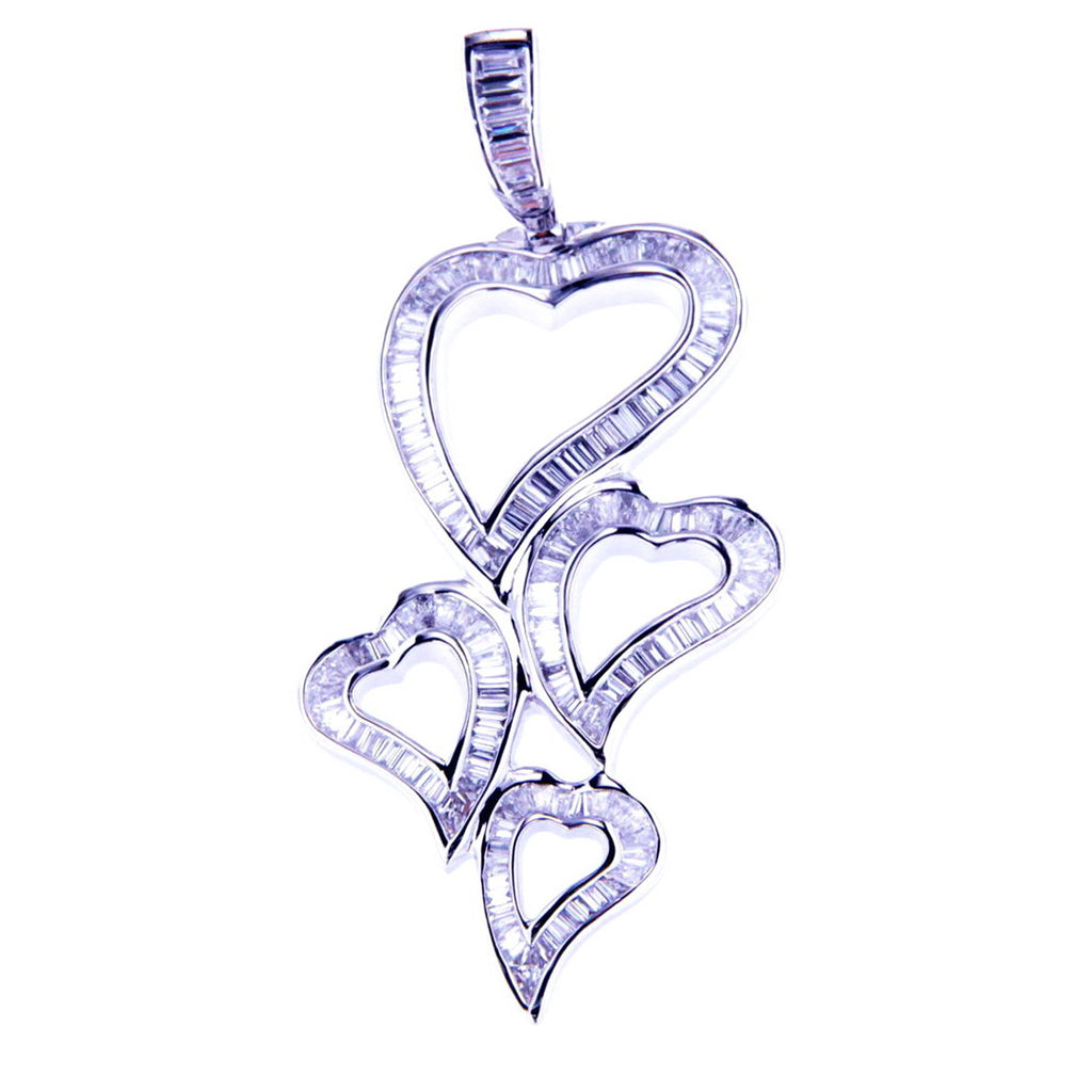 Valentines - Dangling Hearts Pendant