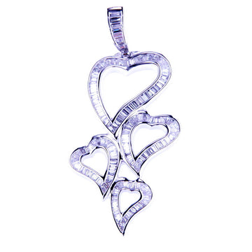 Valentines - Dangling Hearts Pendant