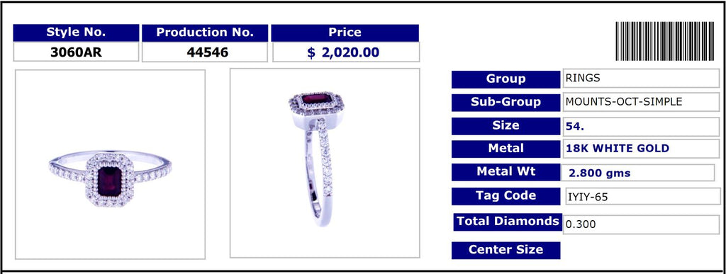 Ruby Diamond Otto Ring