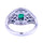 Glittering Emerald Set Ring