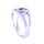Sapphire Adorned Contemporary Ring