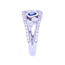 Sapphire Adorned Contemporary Ring