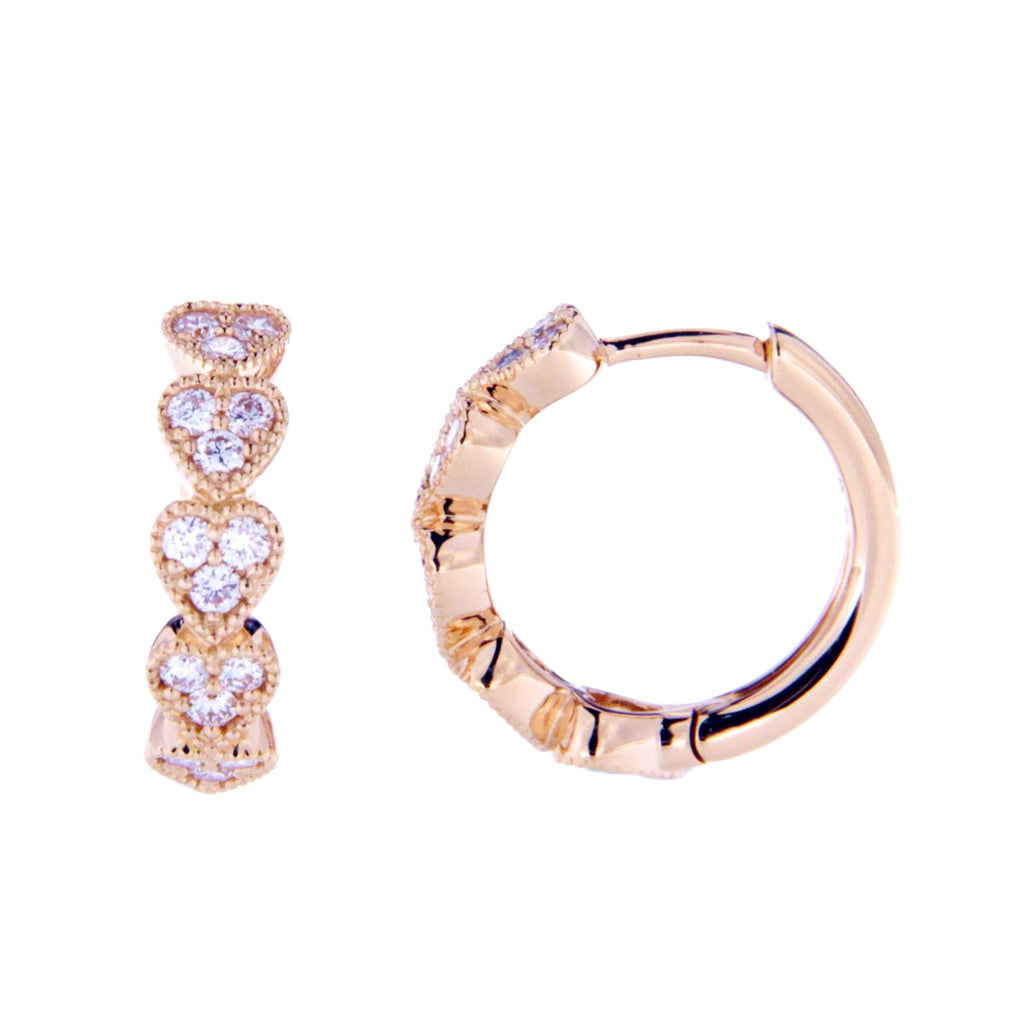 Valentines - Dazzling Classic Hearts Earrings