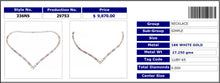 Multi Color V-shape Sapphire Necklace