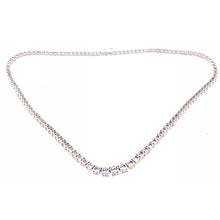 MULTI SAPPHIRE TENNIS NECKLACE