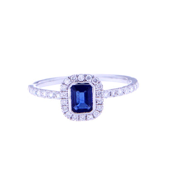 Blue Sapphire Otto Ring