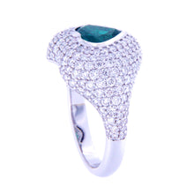 Emerald Heart Beat Ring