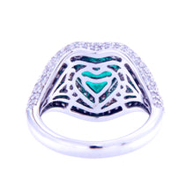 Emerald Heart Beat Ring