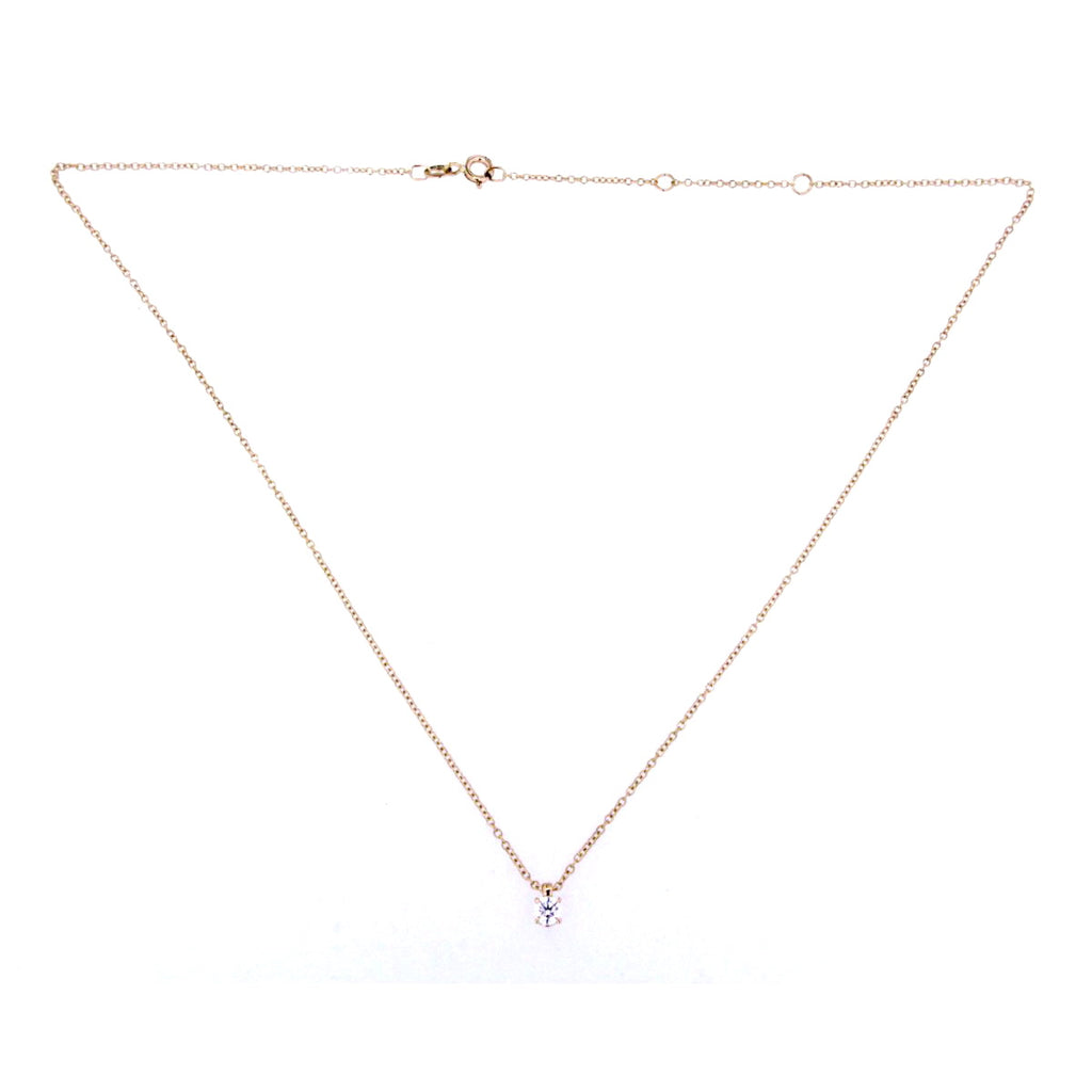 Classic Lone Diamond Necklace