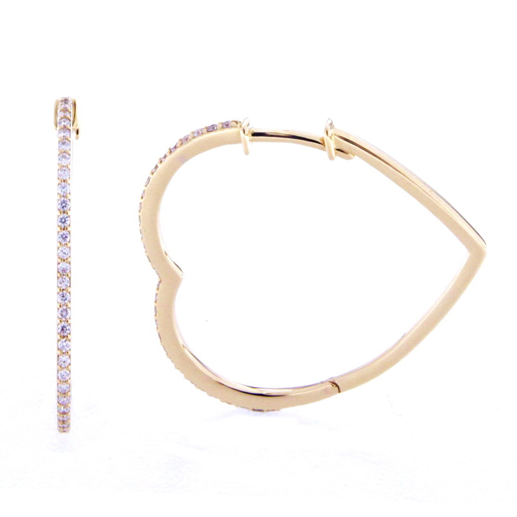 Valentines - Subtle Heart Hoops