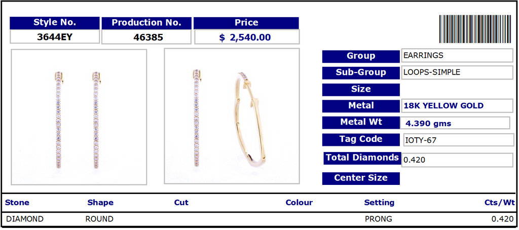 Valentines - Subtle Heart Hoops