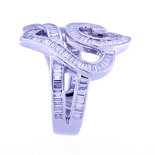 Valentines - Baguette Heart Spiral Ring