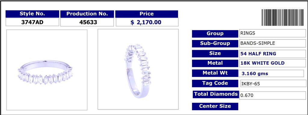 Classic Baguette Diamond Ring