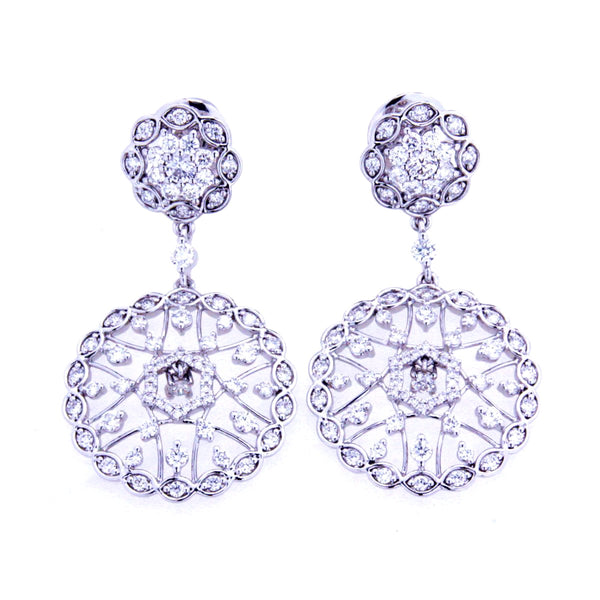 Dazzling Round Earrings