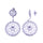 Dazzling Round Earrings