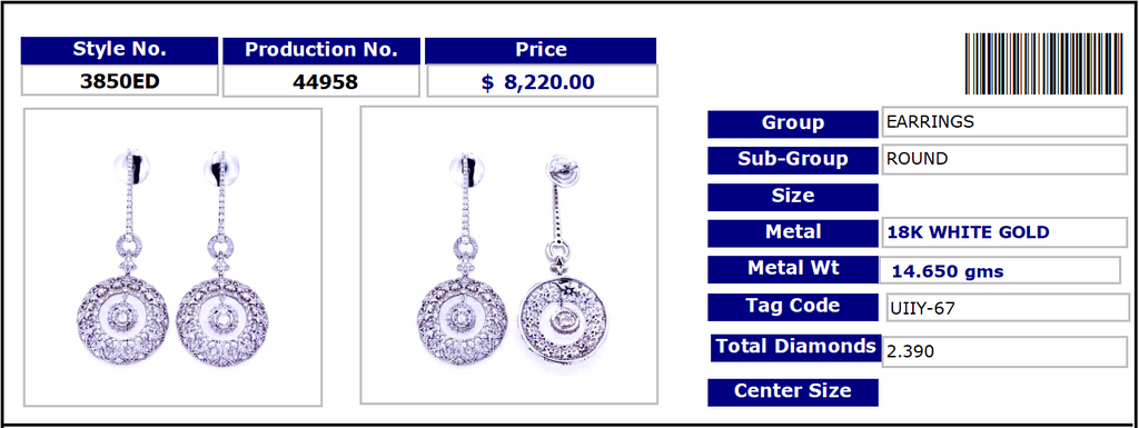 Dangling Brilliant Earrings