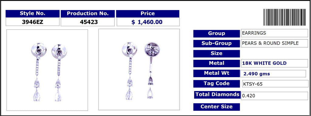 Dewdrop Diamond Earrings