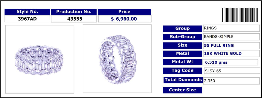 Heartbeat Diamond Baguette Band