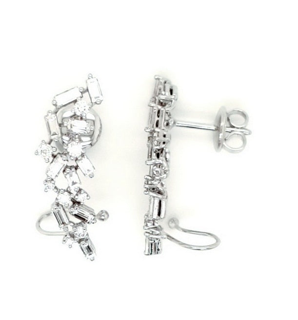 Valentines - Dazzling Diamond Ear Climbers