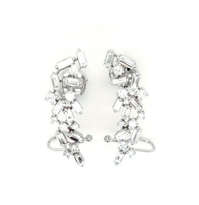 Valentines - Dazzling Diamond Ear Climbers
