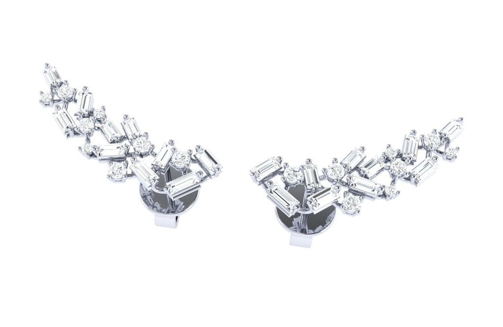 Valentines - Dazzling Diamond Ear Climbers