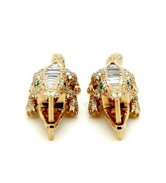 Dangling Crocodile Earring
